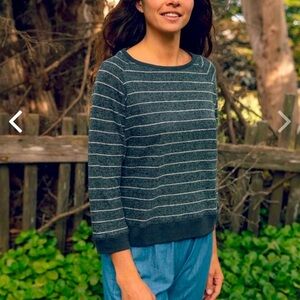 Brigitte Sweatshirt
Navy / Natural by Mollusk Surf